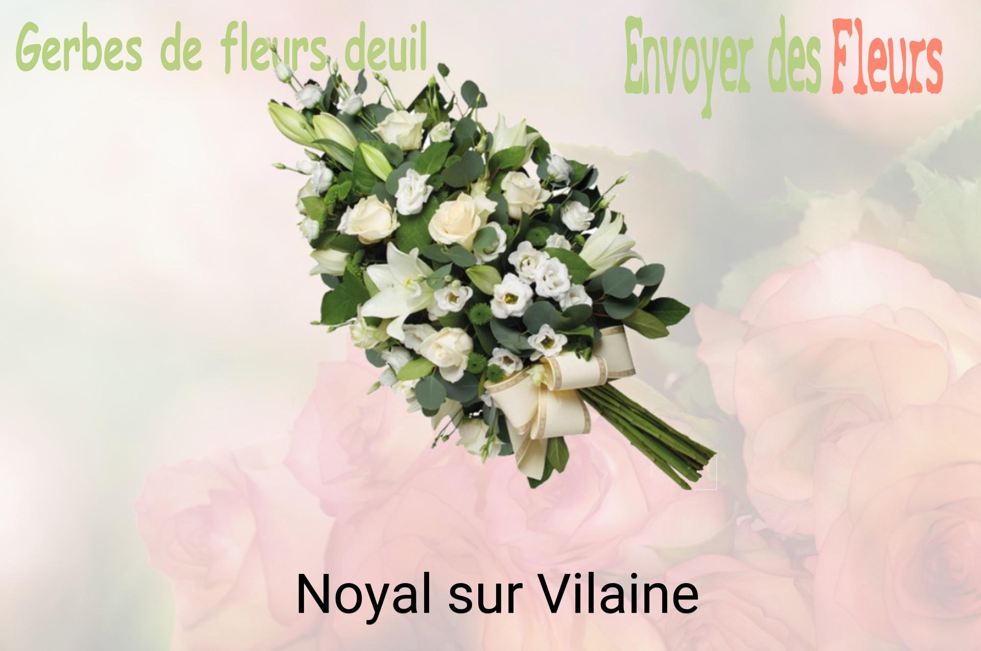 Gerbe de fleurs de deuil livrée à Noyal-sur-Vilaine